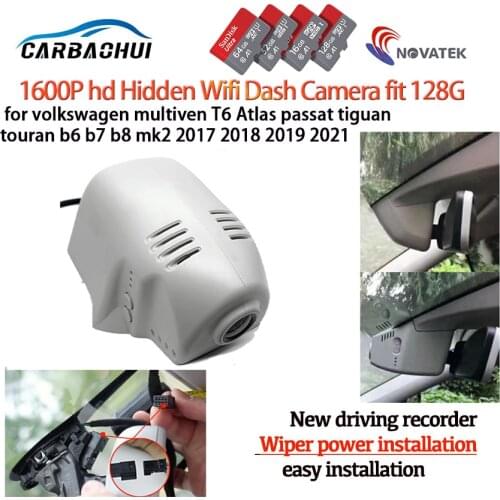 Plug and play Car DVR Video Recorder Dash Cam Camera for volkswagen multiven T6 Atlas passat tiguan touran b6 b7 b8 mk2 17~2021