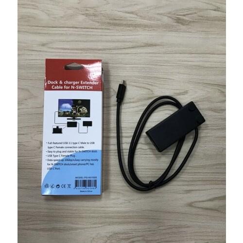 Dock & charger extender cable for Nintendo SWITCH ns accessory