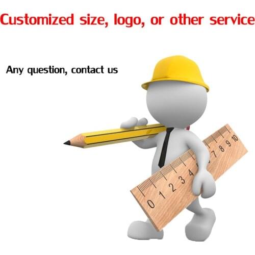 Customized size or logo or other service or buying agent please make order through this link only