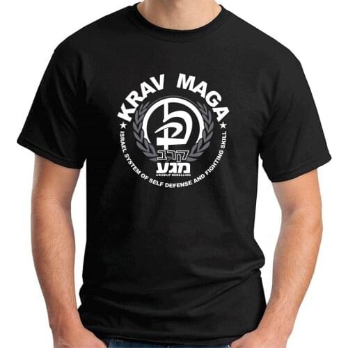 Famous Brand Design Hipster O-neck popular tops KRAV MAGA arti marziali custom printed T shirts Round Neck Crazy Top Tee