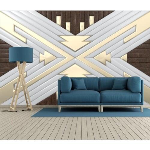 Custom 3D mural wallpaper European creative 3D stereo leather soft package TV background wall decoration wallpaper