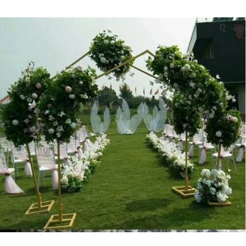 New tie yi arch wedding decoration bracket wedding outdoor scene layout of European flowers sen department scene props