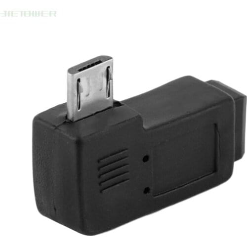 Mini USB Type B Female To Micro USB Male 90 Degree Left Right Angle Adapter 200pcs/lot