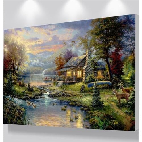 Europen Style Thomas Landscape Canvas Art Painting Custom Canvas Printing Pictures For Livingroom Bedroom Decoration No Frame