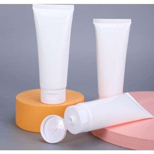 10Pcs 100ml Travel Empty white Tube Cosmetic Cream Lotion Shampoo Bath Lotion Containers Refillable Bottles