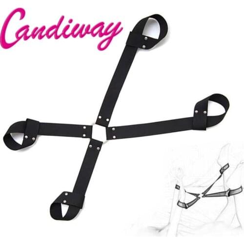 Sex Restraint Fetish Bondage BDSM Wrist Ankle Cuffs Belt Women Sex Products Flirt Toys For Couples Adult Games