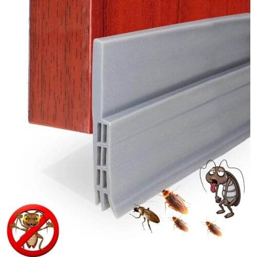 1M Under Door Draft Stopper Self Adhesive Sealing Strip Waterproof Soundproof Door Window Bottom Seal Home Hardware Accessories