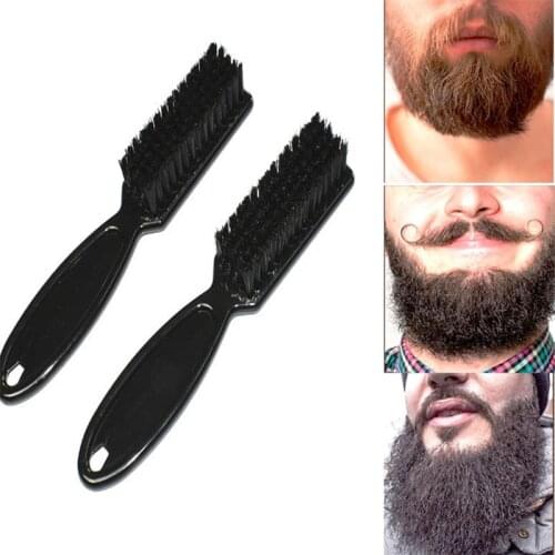 Plastic Handle Fade Brush Hair Comb Scissors Cleaning Brush Barber Shop Skin Hairdressing Soft Cleaning Brush Hair Styling Tools
