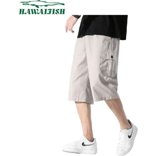 Hawaifish brand Mens Cargo Shorts New Summer Hot Sale Cotton Casual Men Short Pants Brand Clothing fashion style sweatshorts