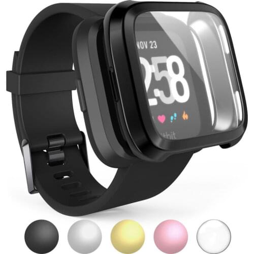 Smart Watch Case For Fitbit Versa Ultra Thin TPU All-around Protective Case Screen Protector Frame Shell Cover Accessories New