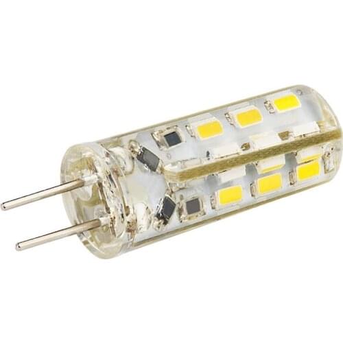 5 pcs G4 Home 3014SMD LED light lamp Warm White Silicone Crystal Slim 12V1.5W