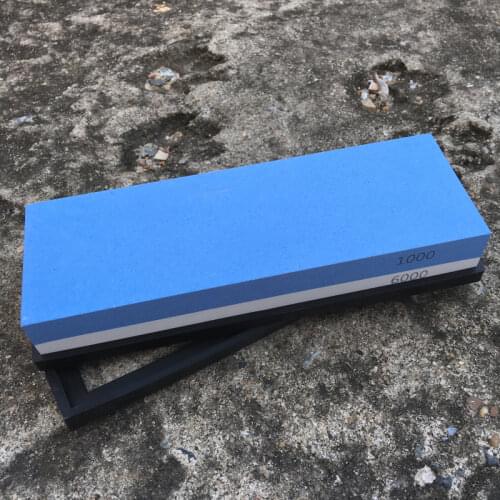 1000/6000# Grit sharpening stone knife sharpener professional Double-side white alundum grinding whetstone apex egde blade