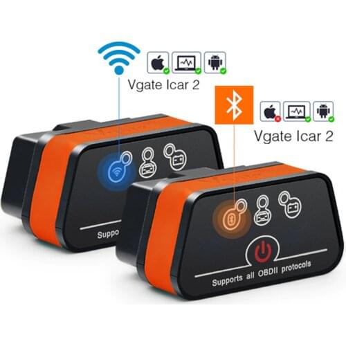 Vgate iCar2 Bluetooth/Wifi OBD2 Scanner for Android/PC/IOS elm327 OBD 2 Car Diagnostics Autoscanner ELM 327 OBDII Code Reader
