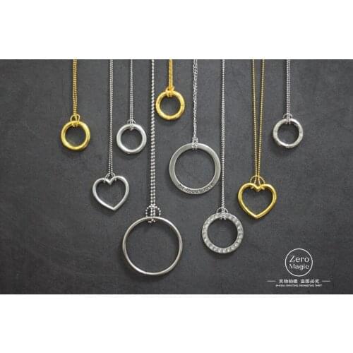 1pcs/lot Magic Circle Magic Necklace Chain & Ring Release Magic Tricks Props Toys,Ring On A Chain Trick,gimmicks