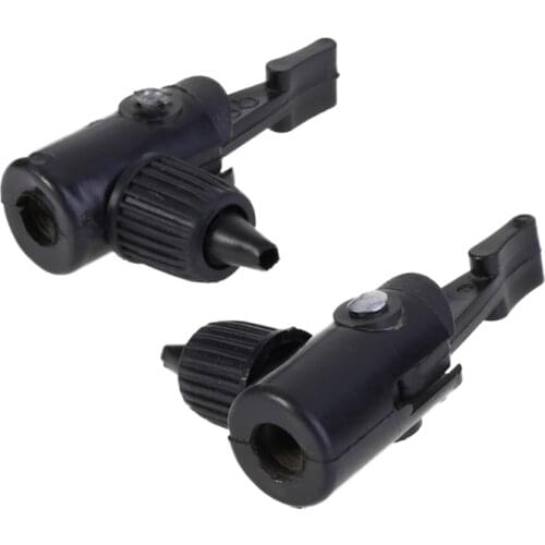 2pcs Bicycle Inflator Valve Air Pump Schrader Adapeter Nozzle Tackle Accessories