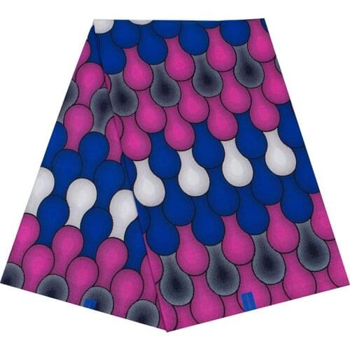 2019 High Quality African Ankara Veritable Guaranteed Real Wax Fashion Pattern Print 100% Cotton Sewing Material Fabric