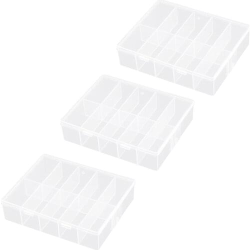 3 Pcs Nail Piece Storage Case Nail Art Organizer Nail Art Supplies Manicure Tool Box for Home Storage Gift Organizing