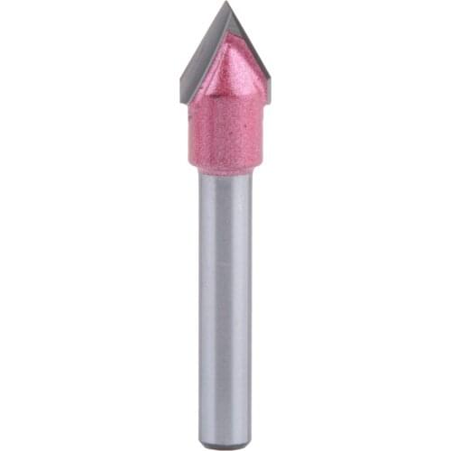 5pc 60 Degree 6x10mm Vbit CNC Solid Carbide End Mill 3D Woodworking Tungsten Carbide Milling MDF Milling Cutter