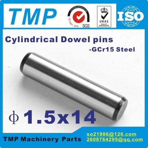 50 pieces/Lot 1.5x14mm Locating Pins/Dowel pins/Cylindrical position pins For Mechanical Uses-TLANMP Material:Steel GCr15
