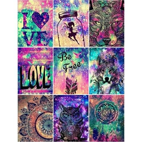 5D DIY Full Square Cross Stitch Diamond Painting Animal Drill Diamond Embroidery Love Rhinestone Mosaic Decoration Home