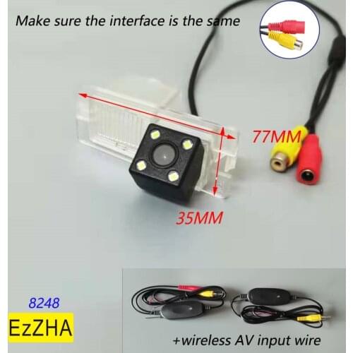 HD Car CCD 4LEDS Night Vision Backup Rear View Reversing Camera Waterproof Parking For Ssangyong Rexton Kyron Korando Actyon