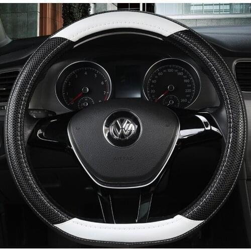 D series Micro Fiber Leather Car Steering Wheels Covers 38CM/15'' Steering Wheel Hubs Car Styling,For VW GOLF 7 2015 POLO JATTA