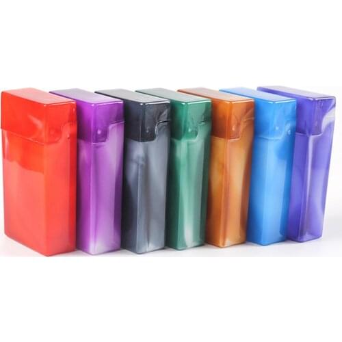 Cigarette Case Men Women Long Cigarette Storage Box Single Hand Operation Cigarette Holder Container For Hold 20 110mm Cigarette