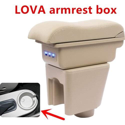 For Aveo T200 T250 T255 2002-2011Leather Center Console Storage Box Armrest Cup Arm Rest 2008 2009 2010