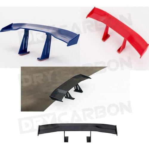 Car Rear Spoiler Mini Wings Small Model Decoration Auto Accessories Black Blue Red White Grey GT Style Winglet