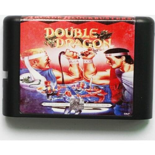 Double Dragon Game Cartridge Newest 16 bit Game Card For Sega Mega Drive / Genesis System