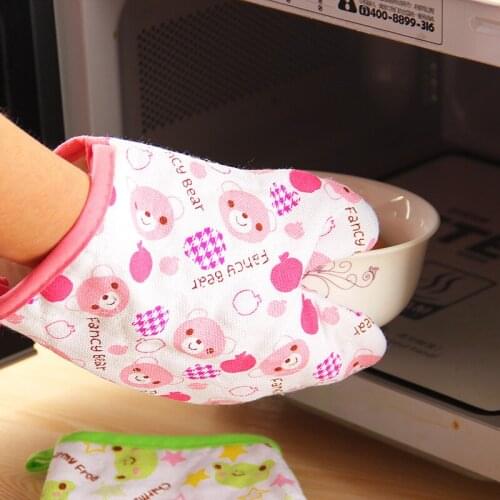Insulation Anti-Scalding Microwave Oven Kitchen Thickened High Temperature Oven Special Five-Finger Baking Gloves