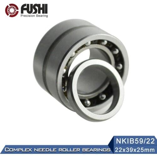 NKIB59/22 Complex Bearings 22*39*25mm ( 1 PC) Needle Roller Angular Contact Ball Bearing NATB59/22 NATB 59749/22