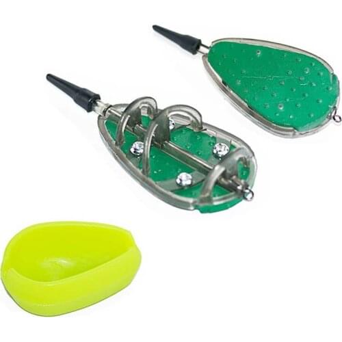 Carp Fishing Feeder 1Set/Bag Carp Lead Sinker Free Lead Lures Holder Carp Fish Accessories Feeder Troughs Pesca