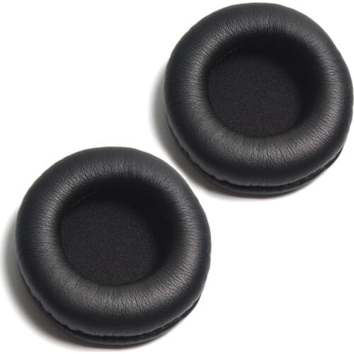 H D S N H 2Pcs/Set Diameter 80mm Circular Noise Reduction Leather Earmuffs Ear Pads Sponge Covers Replacement Earpad Cushion