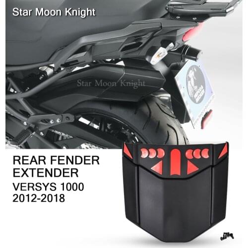 Motorcycle Accessories Rear Mudguard Fender Rear Extender Hugger Extension For KAWASAKI VERSYS 1000 Versys1000 2012 - 2018