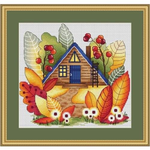 Oneroom Palace Needlework,Castle Building 4CT Counted For Embroidery,Set DIY DMC Cross stitch kits,Art Cross-Stitching