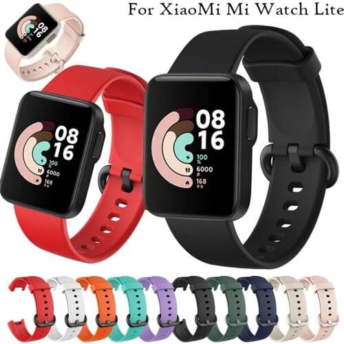 Wristwatches Sport Silicone Replacement Watch Band Wrist Strap For Xiaomi Redmi MI Watch LIte Wristwatch Dress Crystal