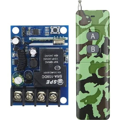 New DC12--48V 12V 24V 36V 48V 1CH 10A RF Wireless Remote Control Switch System teleswitch (JRL-4)Transmitter + 1 *Receiver