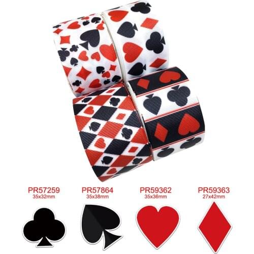 2020 new arrival 3 inch Poker grosgrain ribbon wholesale Printed cartoon character ribbon 44361