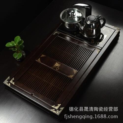 Wholesale Ko Muk word tea tray cooker Four automatic pumping storage tray tea table tea sea