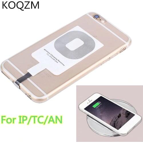1pc Fast Wireless Charger Receiver For iPhone 6 7 Plus Universal Charging Receiver Adapter Pad Coil For Micro USB Type-C Phone