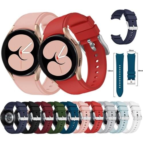 Silicone Strap For Samsung Galaxy Watch4 44mm 40mm Band Replacement Wristbands Bracelet For Galaxy Watch 4 classic 46mm 42mm