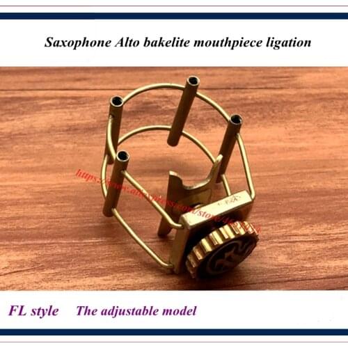 Saxophone Alto bakelite mouthpiece ligation - The adjustable model - FL style
