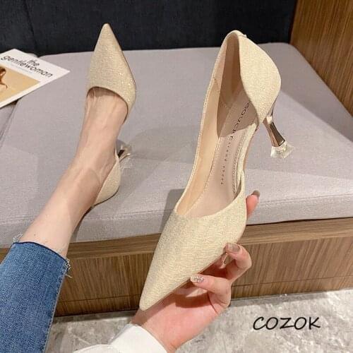 Shoes for Women 2021 Casual OL Party Night Fashion Sexy Shoes High Heels Black Shoes