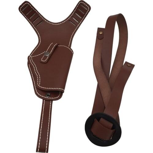 Outdoor pure leather portable hidden agent bag Armpit wallet Tactical bag for Glock19 23 28 32