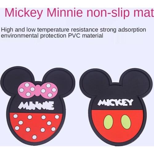 Disney Minnie Universal Car Dashboard Non Slip Grip Sticky Pad Phone Holder Mat Anti-skid Silicone Mat Car Interior Accessories
