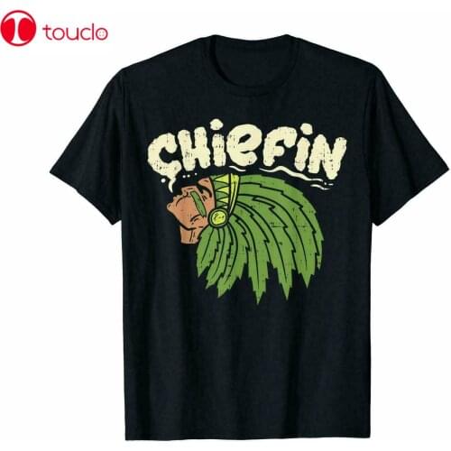 Chiefin Buds Weed Marijuana Cannabis Stoner Get High Funny Black T-Shirt S-6Xl