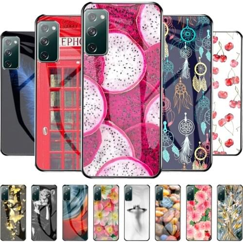 Hard Phone Case For Samsung S20 FE Case S20FE Tempered Glass Coque For Samsung S20 Lite Shockproof Funda S20 Fan Edition S 20 FE