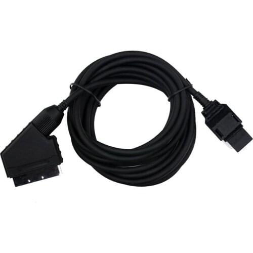 100PCS Scart Audio Video AV Cable for N E S RGB connect cord 3M