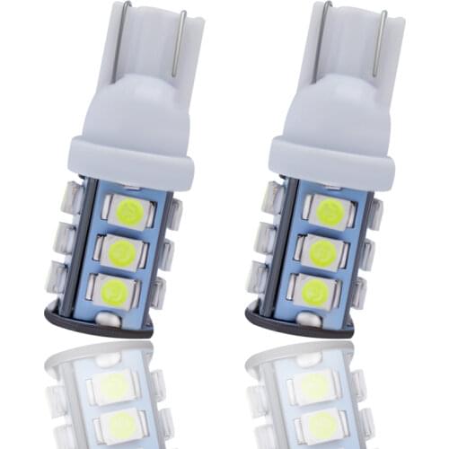 2pcs T10 1210 13SMD 3825 161 168 184 192 LED Car Interior Dome Map Reading Light Bulbs License Plate Lamps White DC24Signal Lamp